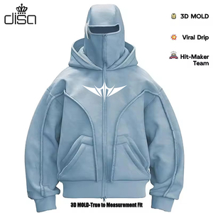 ผู้ผลิตเสื้อผ้าตามสั่ง <span class=keywords><strong>เสื้อ</strong></span>ฮู้ดผู้ชายฤดูหนาว ผ้าฝ้ายหนานุ่ม ทรงโอเวอร์ไซส์ ปักลายโลโก้ ซิป ซักย้อมสีเอซิด สไตล์สตรีทแวร์ น้ำหนัก 400 กรัม - Product Image 1