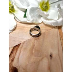 Bague artisanale Navajo en pierres précieuses, argent sterling, taille 8, sertie clos, élégante pour le quotidien ou les mariages, bijoux raffinés - Product Image 4