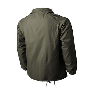 Mejor Material logotipo personalizado alta calidad suelta deporte de invierno impermeable a prueba de viento tela Unisex entrenador chaqueta precio al por mayor - Product Image 6