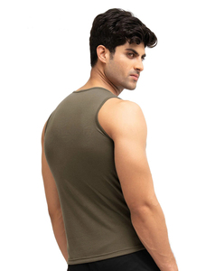 Camiseta sin mangas de compresión de alta calidad para hombre, camisetas sin mangas transpirables para ejercicio y gimnasio - Product Image 3