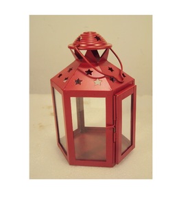 โคมไฟโลหะสีแดงสำหรับตกแต่งกลางแจ้ง - Product Image 1