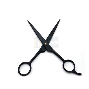 Tijeras de peluquería personalizadas, tijeras de corte de pelo de 6 pulgadas con revestimiento de Color negro, tijeras profesionales de peluquería - Product Image 2