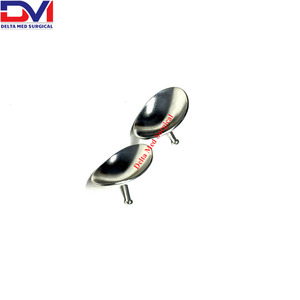 แผ่นป้องกันกระจกตาสแตนเลส |   ขนาดเล็ก 26 มม. x 17 มม. |   อุปกรณ์ป้องกันดวงตาจากเลเซอร์ |   2 ชิ้น - Product Image 4