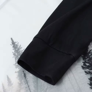 Sudadera con capucha de mezcla de algodón con impresión por sublimación de diseño personalizado hecha de tela de lana para la industria manufacturera - Product Image 5