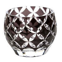Coupe à saké japonaise en verre Kiriko Benkan de qualité supérieure, design élégant Wabi-Sabi, plusieurs couleurs, légère, pour restaurants japonais
