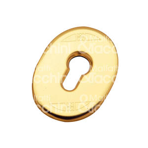 Plaque 65x90mm pour cylindre européen, complète avec support plastique - Product Image 1