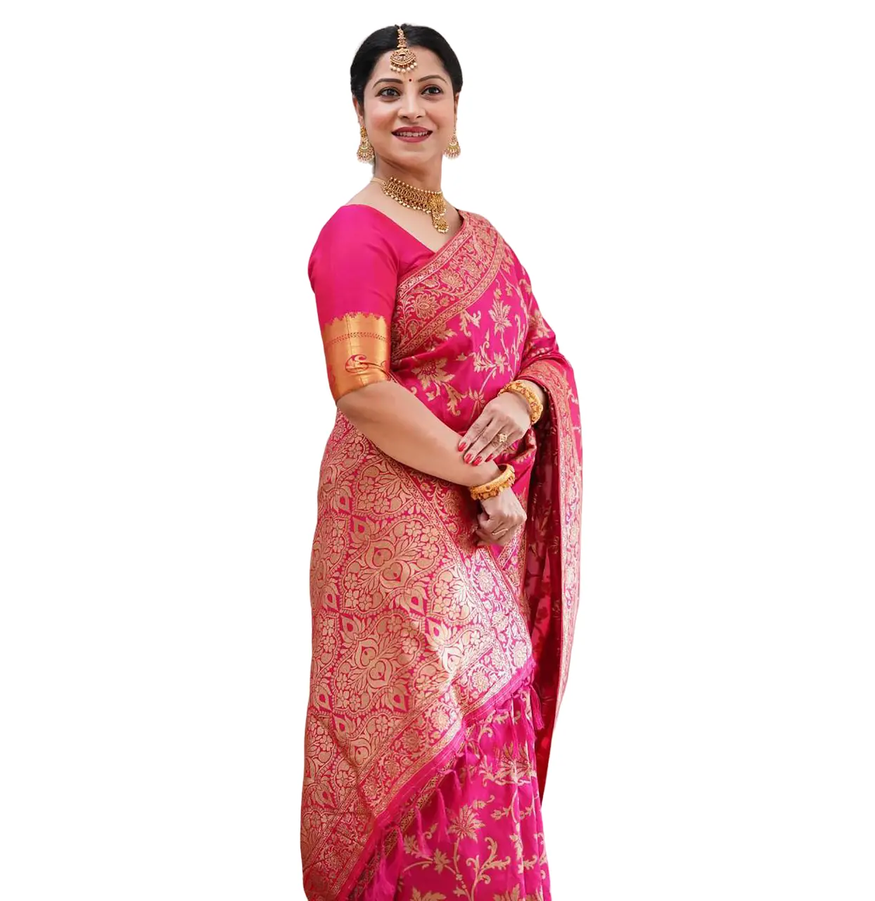 Venda quente Wedding Festival Wear Bridal Banarasi Soft Silk Saree Indian Fornecedor Disponível a Preço de Atacado Latest Saree
