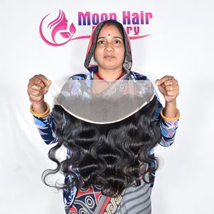 Cheveux humains indiens bruts de qualité supérieure 2026, frontal Bodywave, produit de qualité, prix de gros, extension crépue naturelle à vendre - Product Image 5