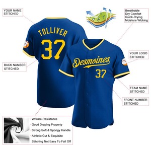 เสื้อเบสบอลแท้สีขาว-สีทองที่กำหนดเอง - Product Image 3