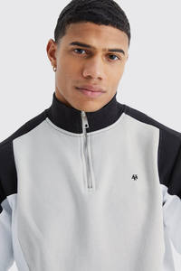 Sudadera para hombre Personalizada Calidad Premium 100% Algodón con cremallera cuello redondo manga completa fabricada por Huzaifa Products - Product Image 3