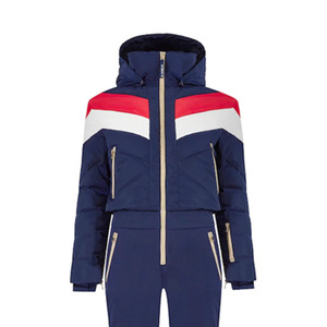 ชุดกันหิมะแบบกันน้ำ ชุดสกี เสื้อแจ็คเก็ตสโนว์บอร์ดมีฮู้ด แจ็คเก็ตสกีแบบซิป เสื้อผ้าสำหรับเล่นหิมะ สีดำ/แจ็คเก็ตสกีสำหรับผู้หญิง สีพื้น โพลีเอสเตอร์ - Product Image 6