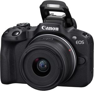 กล้องมิเรอร์เลส EOS R50 พร้อมเลนส์ RF-S18-45mm F4.5-6.3 is STM, เซ็นเซอร์ CMOS (APS-C) ความละเอียด 24.2 ล้านพิกเซล, วิดีโอ 4K, เหมาะสำหรับการถ่ายวิดีโอบล็อกและเนื้อหาต่างๆ - Product Image 2