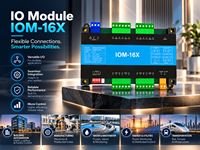 Milesgo IOM-16X Modul I/O Universal 16 Kanal untuk Otomasi Industri, Kontrol PLC, dan Sistem Manajemen Bangunan