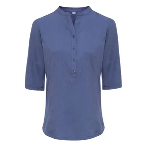 Tunique professionnelle de merchandising, polos aspect lin Verbena, produit promotionnel - Product Image 5