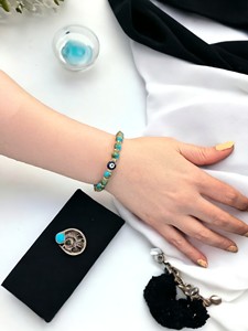DAFNI BIG PAZAR สร้อยข้อมือลูกปัดยางยืดทำมือ รุ่น 355 ของขวัญวันวาเลนไทน์สำหรับทุกเพศ ของที่ระลึกส่งเสริมการขาย ดีไซน์อิสตันบูล - Product Image 3
