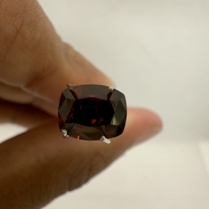 Corte de cojín suelto de circón marrón Natural de alta calidad 8,1x6,1x3,8mm 2.30cts pendientes que hacen productos de importación - Product Image 3