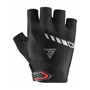 Vélo de montagne Gants de cyclisme d'été à demi-doigts en tissu extensible en polyester, tissu éponge, cuir PU, paumes rembourrées. - Product Image 2