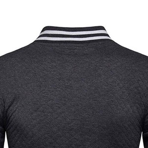 เสื้อแจ็กเก็ตเบสบอลแขนยาวสำหรับผู้ชายเสื้อแจ็กเก็ตแบบธรรมดาพิมพ์ลายกระดุมตามสั่ง - Product Image 3