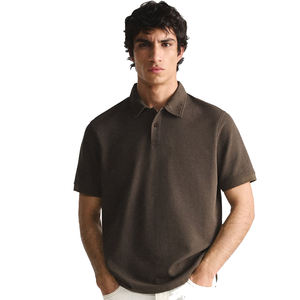 2025 microfibre hommes personnalisé pour polos respirant à manches longues Style décontracté brodé Logo usine directe ODM en gros - Product Image 1