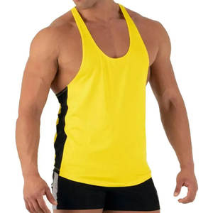 2024 hommes Style décontracté Gym débardeur 100% coton surdimensionné emmanchures Fitness gilet avec broderie respirant Mark Top Pick - Product Image 1