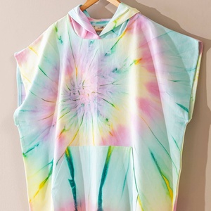 Poncho de change à capuche Supernova pour adulte, multicolore, tie-dye - Product Image 5