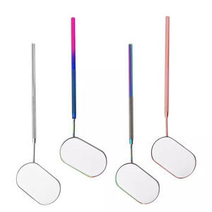 Espejo de maquillaje de aumento de Marco inoxidable respetuoso con el medio ambiente profesional para extensiones de pestañas herramienta cosmética de precisión - Product Image 6