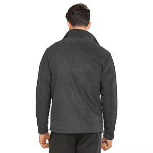 Veste polaire Sherpa Design texturé pour hommes avec fermeture à glissière élégante et coupe intelligente pour un usage quotidien et une chaleur hivernale - Product Image 4