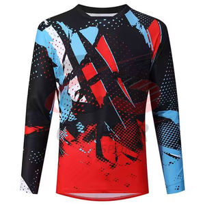 Pas cher Prix Offre Spéciale Conception Personnalisée Imprimé 100% Polyester Séchage Rapide Respirant À Manches Longues Moto Maillot De Course Pour Adultes - Product Image 1