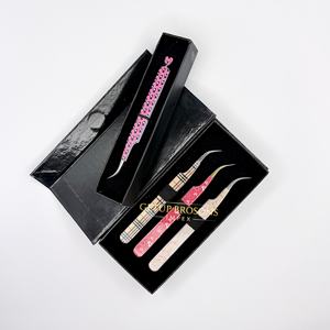 Las Mejores Pinzas para Pestañas GETUP BROSONS IMPEX, Varios Diseños, Recubiertas de Papel, Acero Inoxidable, Punta Suave, Precisión, para Halloween - Product Image 1