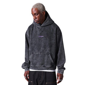 Sudadera con Capucha Oversize Estilo Urbano |   Sudadera con Capucha Unisex con Logotipo Personalizado al por Mayor, Sudadera con Capucha de Forro Polar Cálido para Invierno - Product Image 6