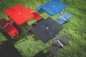 NPOT Folding Picnic Table Camping Table Outdoor Table Aluminum European Camping Table For Outdoor Travel BBQ Hiking Fishing