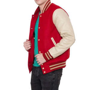 Vestes universitaires pour hommes grande taille, vente en gros de vestes universitaires vierges, logo personnalisé, veste universitaire unie pour hommes - Product Image 4