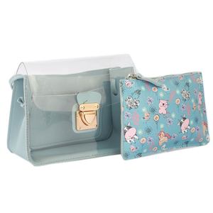 กระเป๋าสะพายไหล่สำหรับเด็กผู้หญิง (NS01-280) - สีฟ้าเหล็ก - Product Image 1
