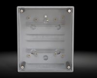 Boîtier de jonction étanche en plastique ABS TRIANGLE 2 Gang, boîtier électronique compact et durable pour applications électriques
