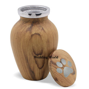 Metal White <b>Pet</b> Cremation <b>Urns</b> Classic Design Handmade Wholesale Luxury Funeral Supplies <b>Urn</b> Round Shape Inepsnmive New <b>Pet</b> <b>Urns</b> - Product Image 2