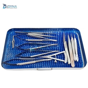 Micro Surgery Set Micro Needle <b>Holder</b> Scissors Micro Surgical Instruments Stainless Steel - Product Image 1