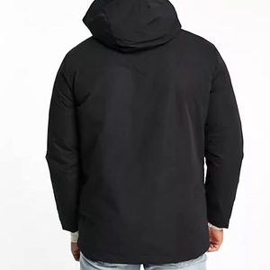 Chaqueta Bomber Personalizada para Hombre con Cuello Redondo y Bolsillo de Invierno, Estilo Casual Urbano, Logotipo Personalizado - Product Image 3