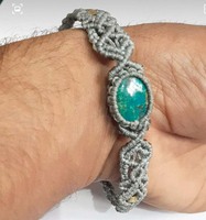 Bracelet en macramé multicolore Shree Om Creations avec fermoir métallique, cordon fait main ou laiton, cadeau hindou pour le Nouvel An