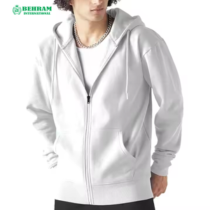 Sweat-shirts à fermeture éclair unisexes tendance, best-sellers, 100% coton molletonné/éponge française, vêtements décontractés, respirants, séchage rapide, vente flash - Product Image 3