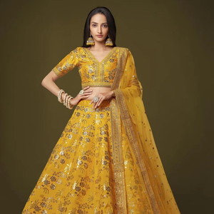 Zeel Ropa 7811 Slub Silk Tradicional Lehenga Choli Ropa india y pakistaní Proveedores al por mayor en India - Product Image 2