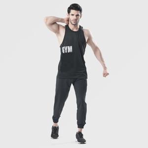 Camiseta sin mangas de entrenamiento atlético informal para hombre, chaleco de verano de secado rápido de algodón 100%, Camiseta estampada de gimnasio, diseño de punto transpirable para correr - Product Image 5