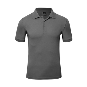 Chemises polo unies en gros pour hommes et femmes, chemises polo en coton avec logo personnalisé - Product Image 5