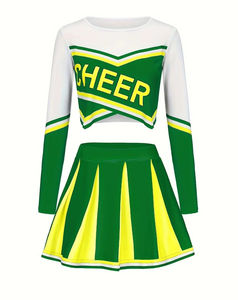 Uniforme de Porrista Personalizado para Mujeres, Niñas y Adultas, Falda y Top Transpirables de Spandex y Poliéster - Product Image 6