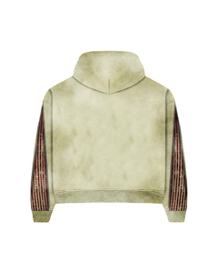 Ensemble de survêtement d'hiver pour homme, style optimal, imprimé personnalisé, avec sweat à capuche et pantalon de survêtement uni, design évasé et superposé, avec strass - Product Image 3
