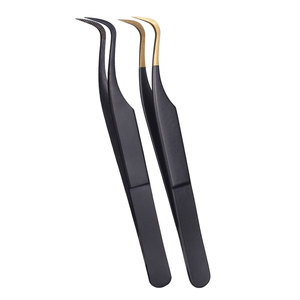 Juego de 2 Pinzas Curvas de Acero Inoxidable Negro, Fuente de Alimentación Manual, Instrumento de Clase I, Reutilizable, Esterilización a Alta Temperatura, 12 cm - Product Image 1