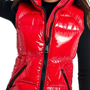 OEM Services Women's Vest Bubble Gilet Winter Waterproof Plus Size Custom Logo Eco-Friendly Detachable Collar Bubble Jackets - Product Image 3
