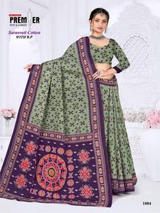 Collection Saree en coton décontracté moderne en gros Léger quotidien avec des motifs imprimés pour les fêtes pour les détaillants Revendeurs - Product Image 5