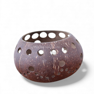 Coconut Shell Tealight Holder Made from <b>Natural</b> Materials for <b>Calm</b> Home Decoration from Vietnam - Product Image 2