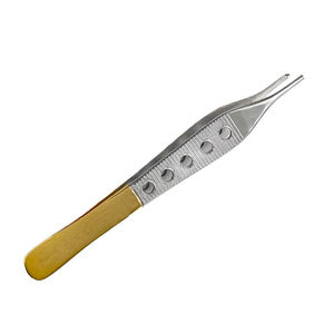 Pinzas de tejido de etiqueta privada OEM marrón Adson, 115mm/120mm/150mm, 7x7 dientes, herramienta quirúrgica de acero inoxidable con certificación CE - Product Image 6