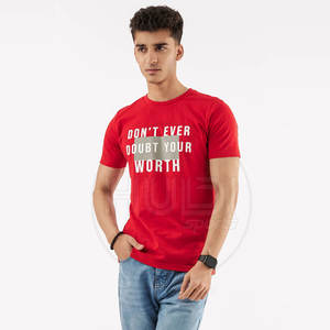 High Quality 100% Cotton Men's T-Shirts Customizable Breathable Half Sleeves <b>Round</b> Neck Heat-Transfer Printed <b>Canvas</b> Loose Fit - Product Image 3